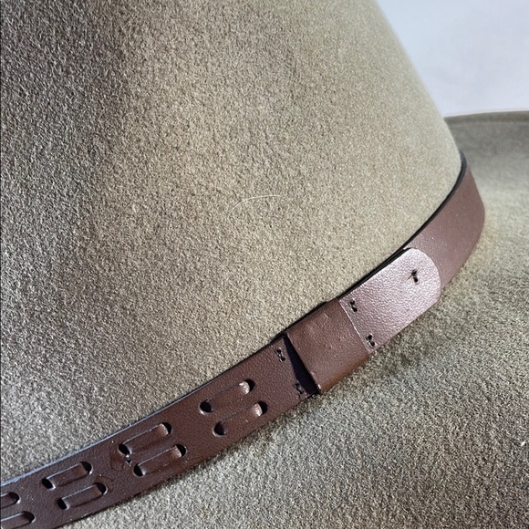 Country Gentleman Bromley Tan Brown Lite Felt Wool Fedora Water Repellent Sz M - Picture 4 of 7